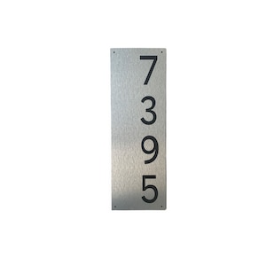 Alucobond with Wood, Modern House Numbers, House Numbers, Vertical Address Plaque, Horizonatal Address Sign, Address Number