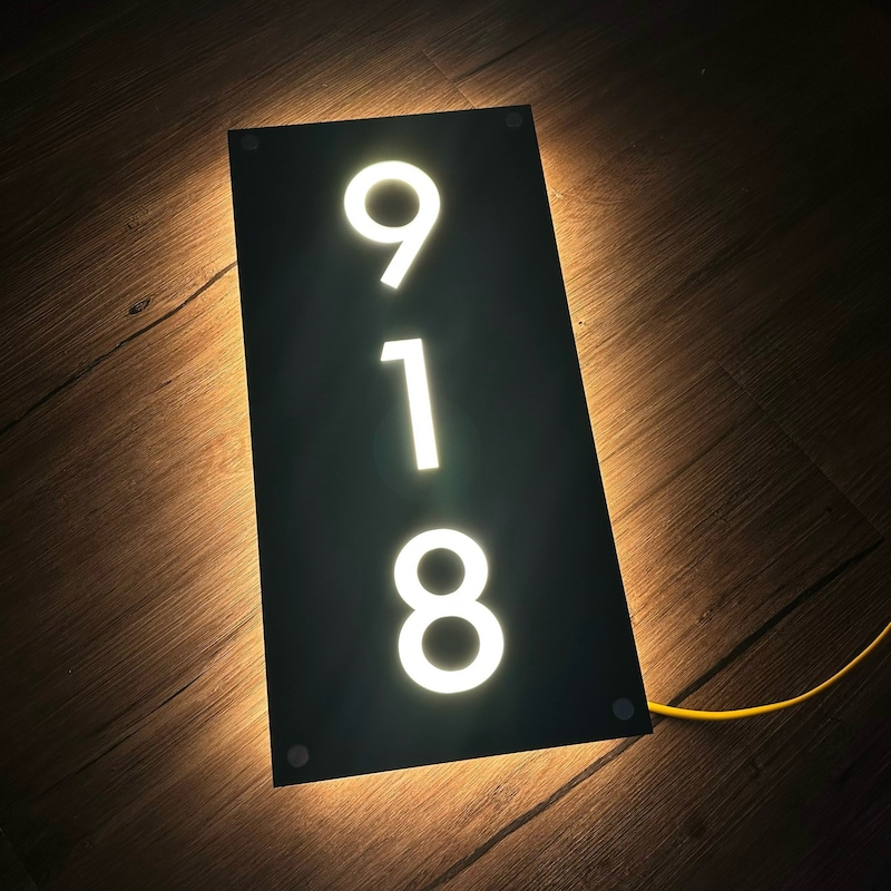 Led House Number - Etsy