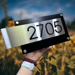 Modern house sign, Modern House Numbers, House Numbers Inox, Vertical Address Plaque Address Number,Modern address house