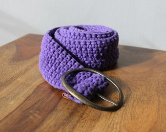 Vintage Knit Purple Belt