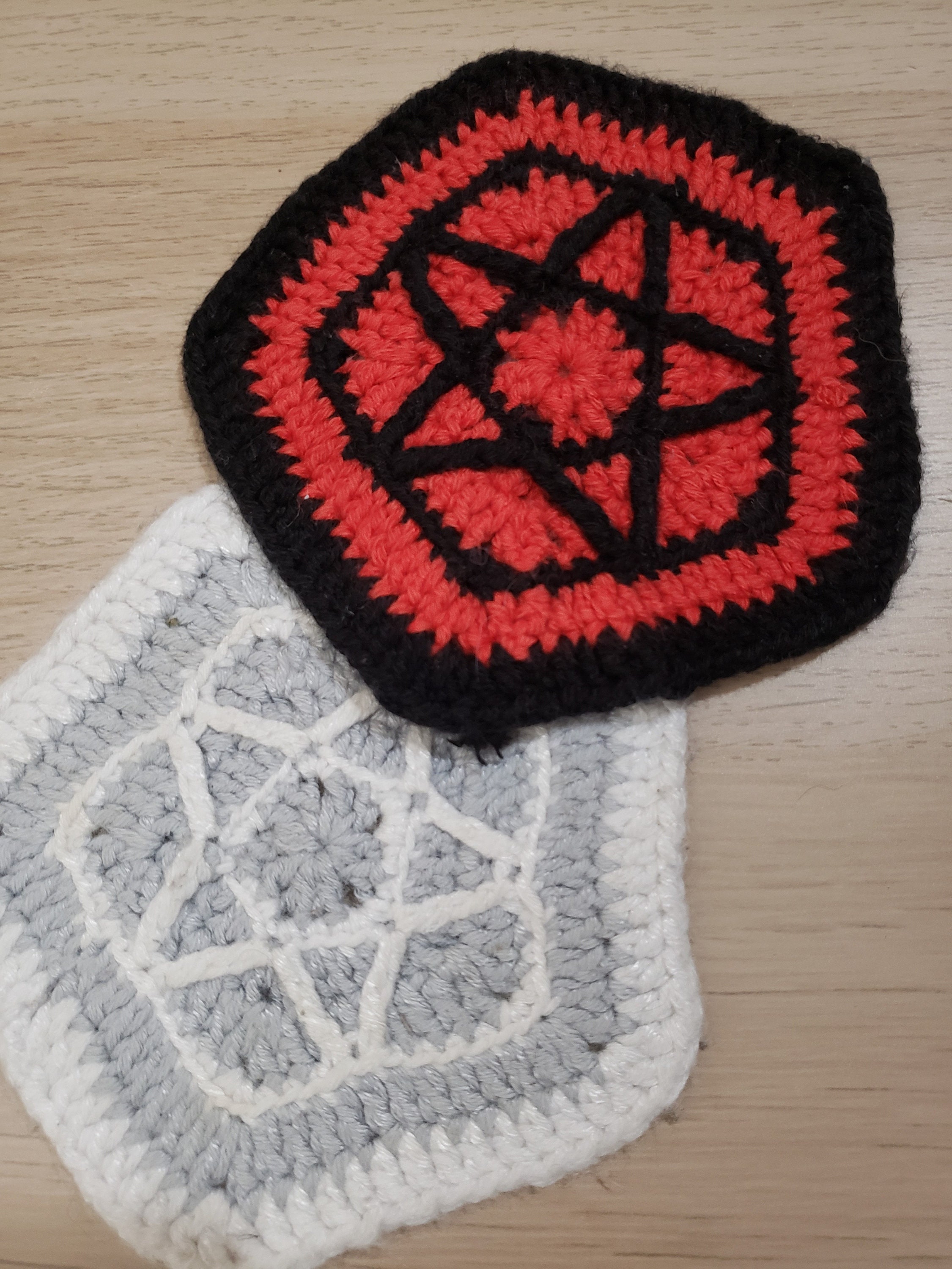 Pentagram Crochet Pattern / Altar Applique / Witchy Crochet Etsy