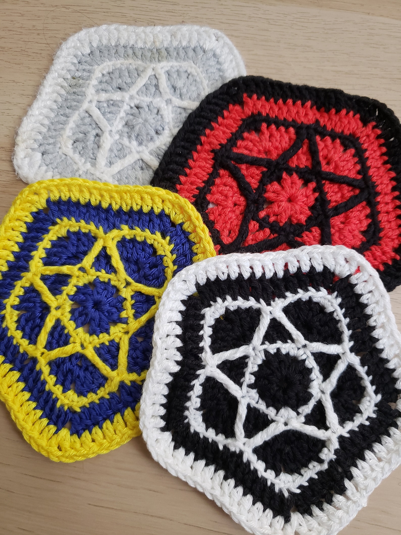 Pentagram Crochet Pattern / Altar Applique / Witchy Crochet Etsy
