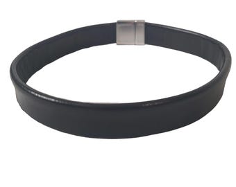 Gargantilla de cuero con cierre magnético, collar personalizado, joyería bohemia hecha a mano