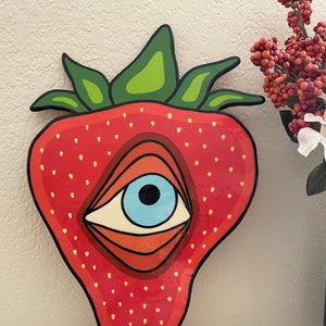 woodcut strawberry