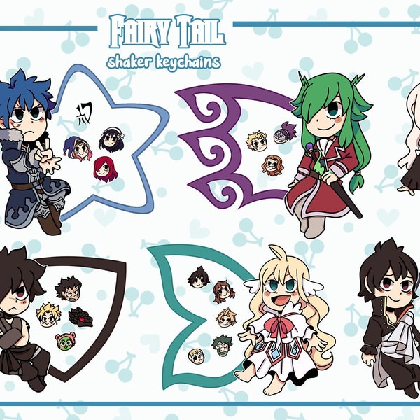 Fairy Tail acrylic shaker keychains batch 2