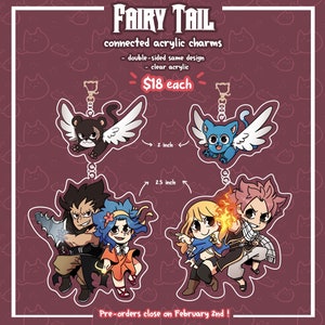 Nalu and Gajevy team linked acrylic charms