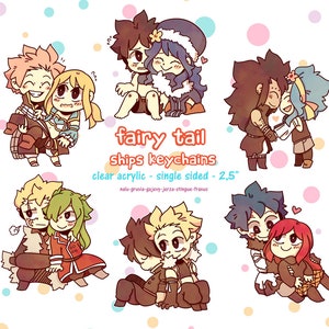 Fairy Tail Couples Keychains