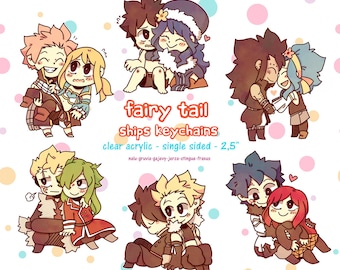 Fairy Tail Couples Keychains