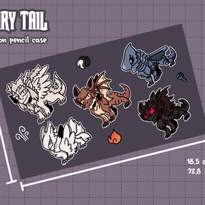 Fairy Tail Dragon pencil case / pouch
