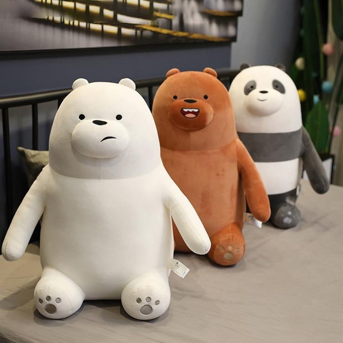 Kawaii Bears Plush Toys I Kawaii Soft Stuffed Animal I Grizzly Etsy