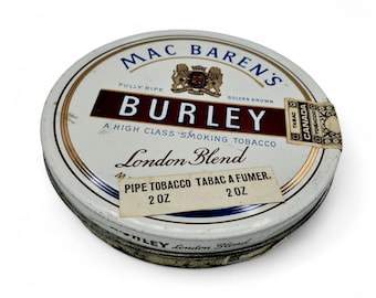 Vintage Mac Baren's Burley Tabakdose: Tobacciana Sammlergeschenk