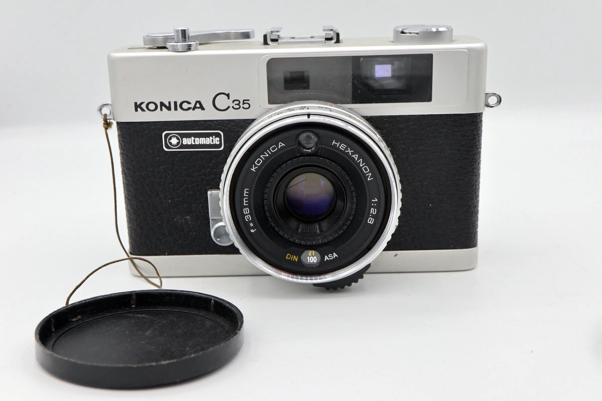 ヴィンテージ コニカ C35 フラッシュマティック 35 mm フィルムカメラ