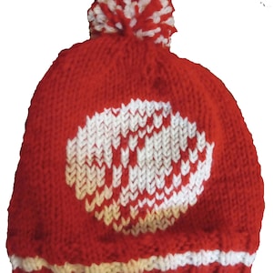 Patrón de punto para gorro de béisbol: Tallas para niño y adulto (PDF)