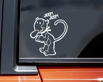 Eugene the Jeep Decal Car Truck Window Sticker Decal