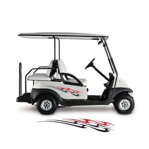 Golf Cart Decals Side Graphics 1 pair in 2 colors