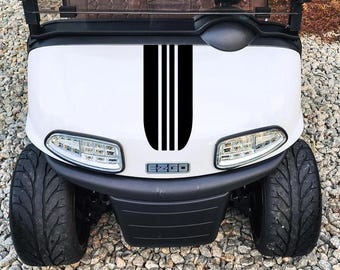 Golf Cart Decals Hood Graphics Go Kart Graphics Racing Stripes