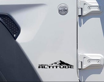 High Altitude Decal Fender Side Vinyl Decals 1 Pair