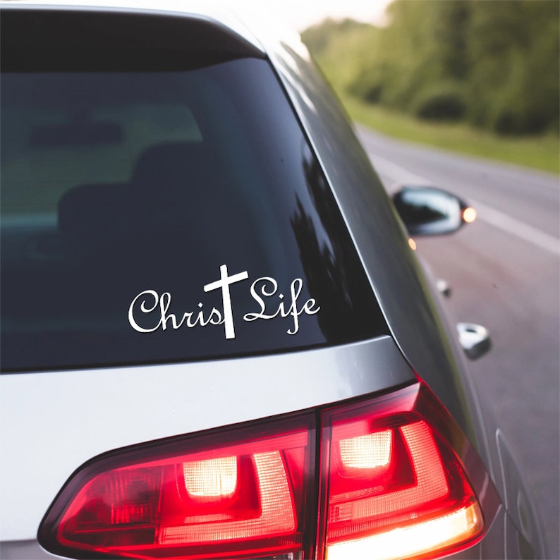 Christ Life Christian Vinyl Decal Car Truck Window Sticker - Etsy