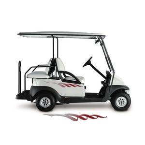 Golf Cart Decals Side Graphics 1 Pair Your Color Choice for Golf Cart Go Karts Car Truck Boat or RV