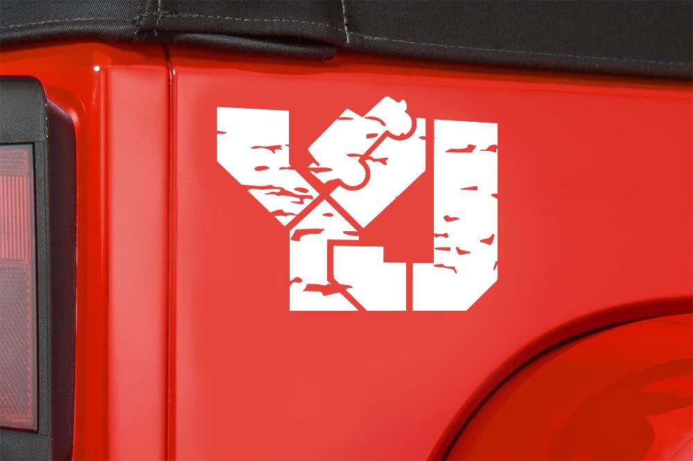Yjh Sticker YJ Decal Fender Side Vinyl Distressed Decals 1 Pair - Etsy