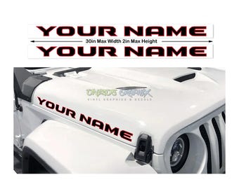 Skull Daddy Graphics 1941 Bed Side Stripe Decal to fit Jeep Gladiator