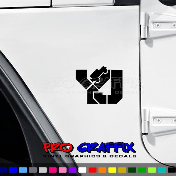 YJ Decal Fender Side Vinyl Decals 1 Pair