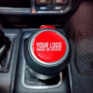 3D Domed Gel Resin Shifter Badge For 2018-2025 Wrangler Gladiator Your image Pattern or Logo includes 4wd and shifter