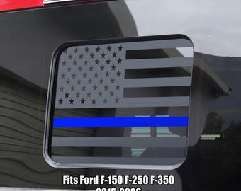 Rear Middle Window American Flag Decal for Ford F-150 F-250 F-350 2015-2026