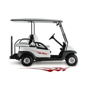 Golf Cart Decals Side Graphics Go Kart Graphics Flames 1 pair choose your color UGXA13G