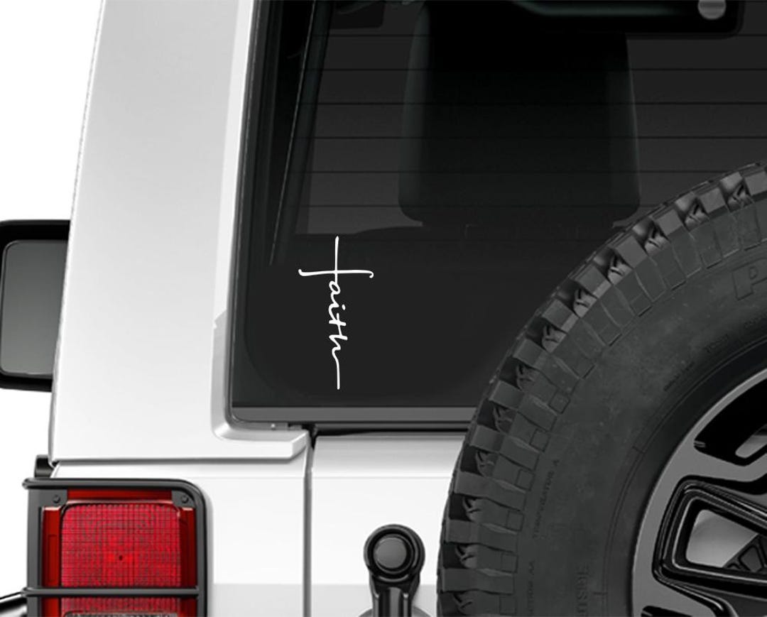 Faith Decal Christ Life Christian Vinyl Decal Car Truck Window Sticker ...