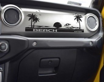 Dashboard  Beach Edition fits any JL JT Gladiator or Wrangler Model Dashboard Customizable