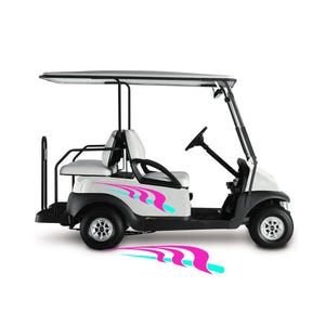 Golf Cart Decals Side Graphics Tribal Flames 1 pair choose your colors UGX1246