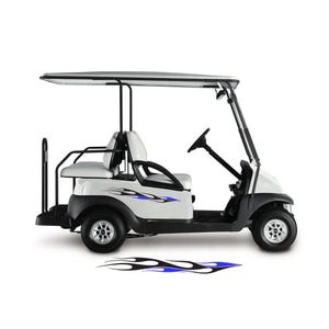 Golf Cart Decals Side Graphics Tribal Flames 1 pair choose your colors