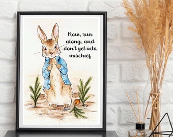 Beatrix Potter Peter Rabbit Quote - A4 Print Only - Home Decor/ Nursery/ Bedroom