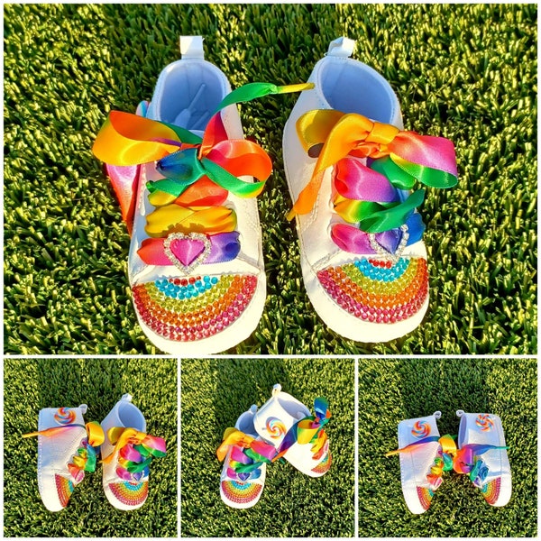 Rainbow Shoes Etsy