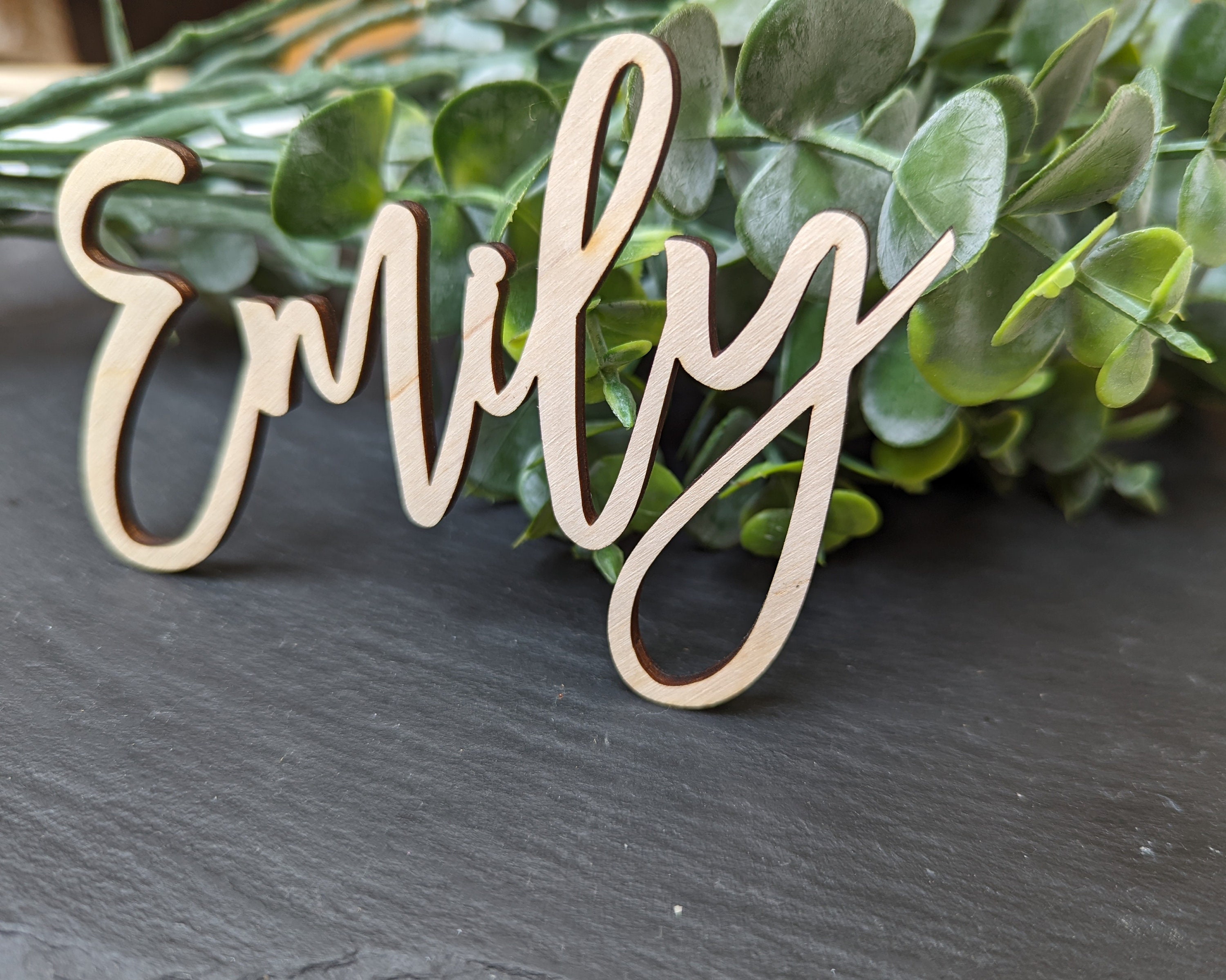Wooden Wedding Name Places. Wooden Place Names. Wood Wedding Etsy UK