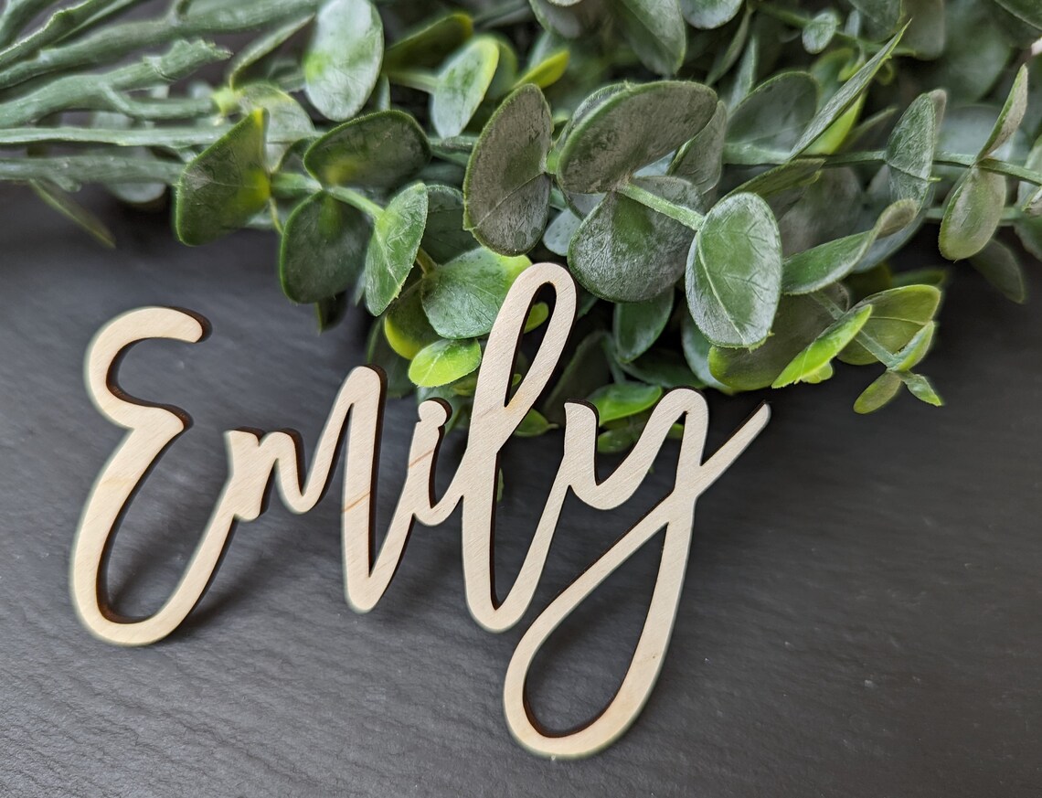Wooden Wedding Name Places. Wooden Place Names. Wood Wedding Etsy UK