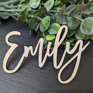 Wooden Wedding Name Places. Wooden Place Names. Wood Wedding Names. Wedding Favours for Guests. Name Tags for Weddings. Wood names.