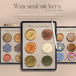 Wax seal stickers • Stamp stickers