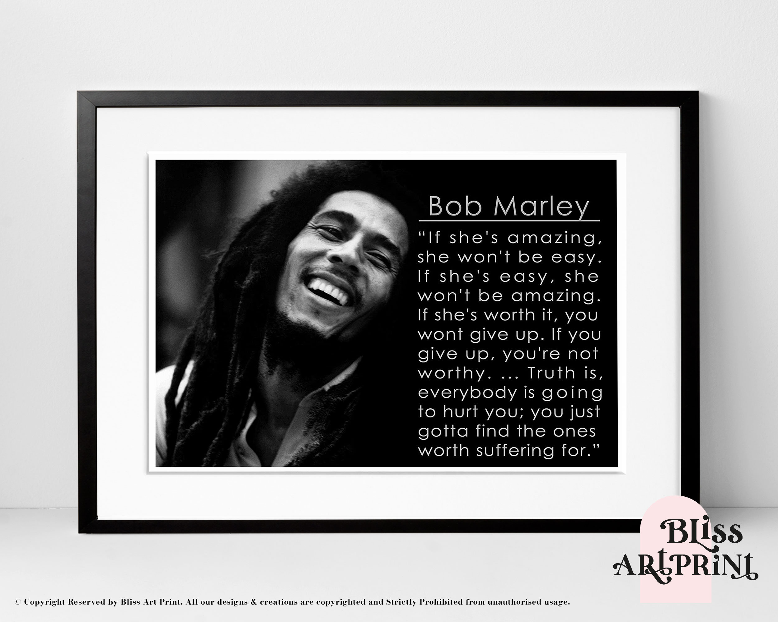 Bob Marley Quote -  Sweden