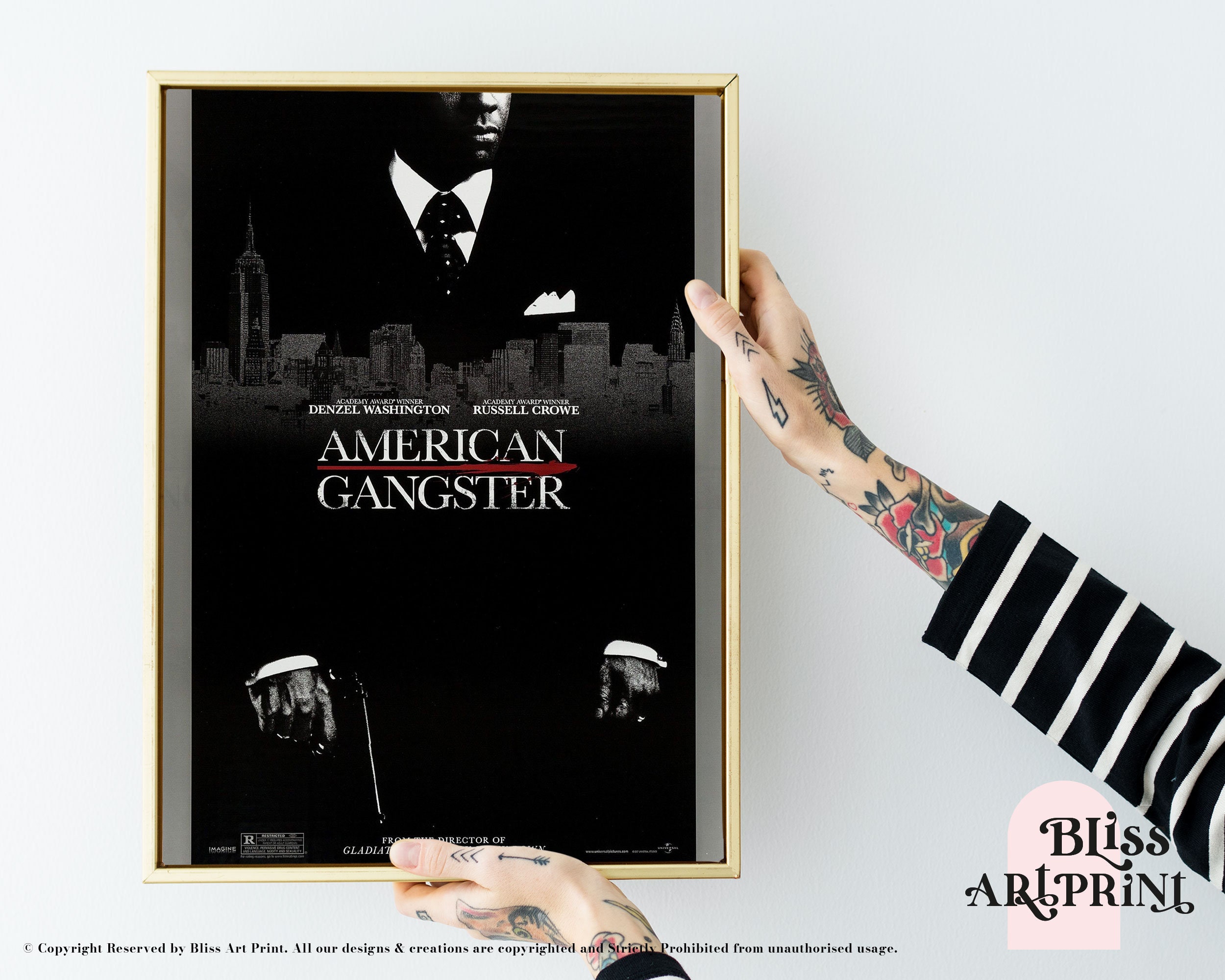 American Gangster Poster American Gangster Movie Poster Etsy
