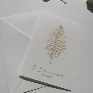 Beileidskarte auf Plattdeutsch