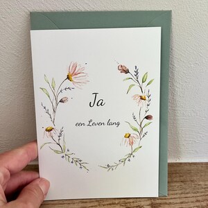 Hochzeitskarte Ja auf Plattdeutsch