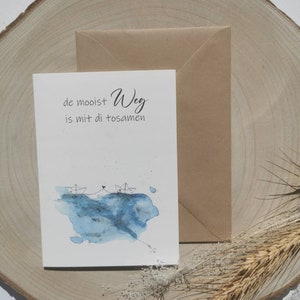 Hochzeitskarte auf Plattdeutsch
