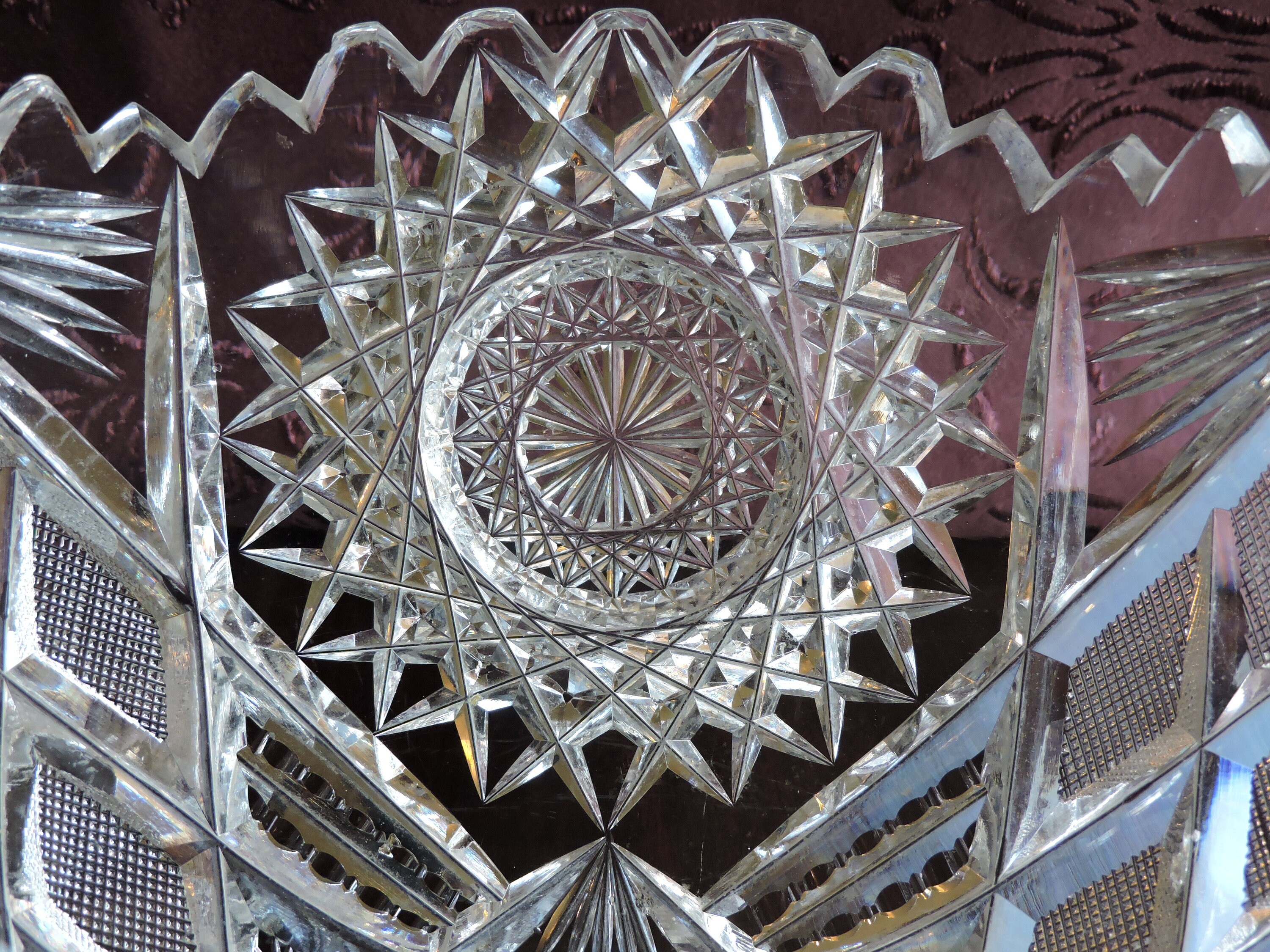 T.B Clark & Co. ABCP Deep Cut Crystal Ottawa Bowl No.569 Circa Etsy