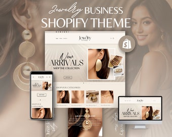 Shopify Jewelry Website Theme | Shopify Website Template For Jewelry & Accessory Businesses
