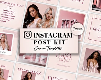 Instagram Post Templates | Templates For Entrepreneurs & Content Creators | Editable Instagram Templates | Canva Templates