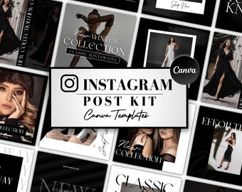 Plantillas de publicaciones de Instagram / Plantillas para emprendedores y creadores de contenido / Plantillas de Instagram editables / Plantillas de Canva
