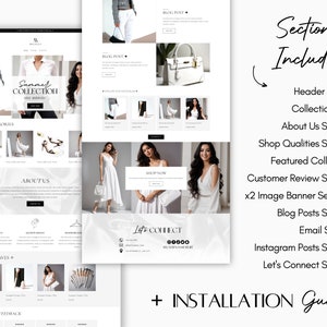 Shopify Theme | Clean White Shopify Website Template | Ecommerce ...