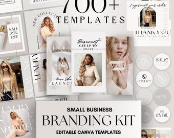 700+ Business Branding Templates | diy branding kit, business branding kit, entrepreneur template package, social media branding bundle